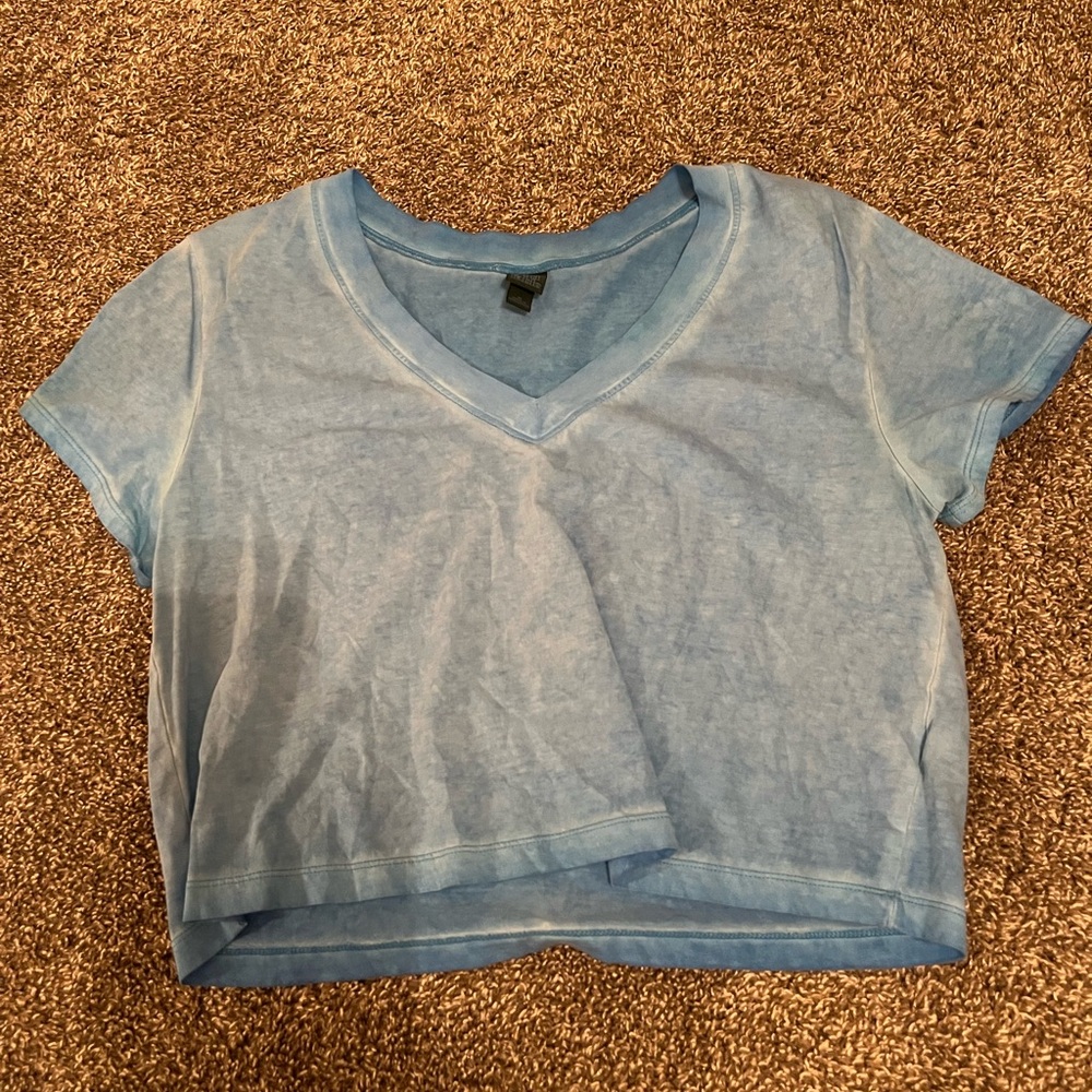 Target blue v-neck top